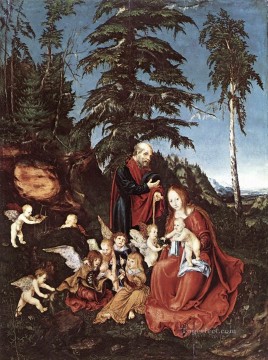  Vuelo Pintura - El resto en la huida a Egipto Lucas Cranach el Viejo